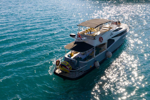 Antalya Transfer with Kleopatra Beach Stop Deluxe Yacht Tour Deluxe Boat Trip with Antalya Transfer Cleopatra Beach Break