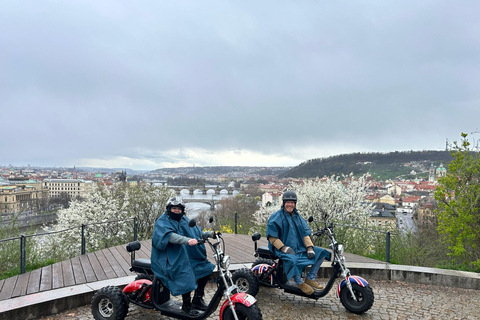 Grand City Tour on Electric Trike in Prague - Live Guided 1.5 Hour : 2 persons on 1 Trike