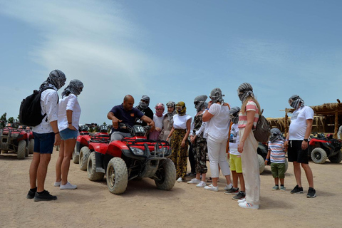 Hurghada: Safari quadami i buggy z kolacją i pokazem