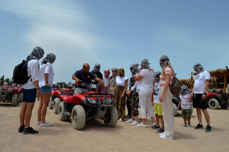 Hurghada: Quad and Buggy Safari with Dinner and ShowPickup from Hurghada City Hotels