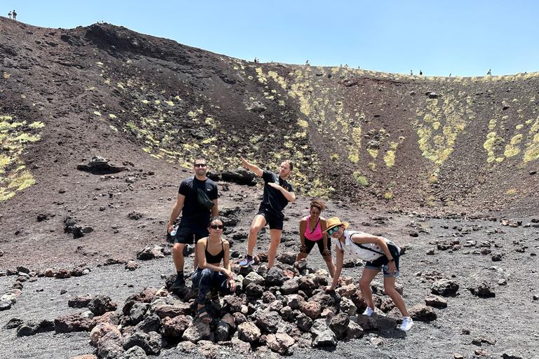 Tour Privado del Etna y Taormina Tour en Barco con Degustación