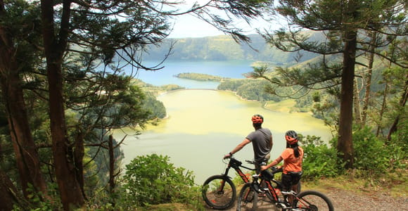 Sete Cidades: E-Bike Rental with GPS and Map Tour