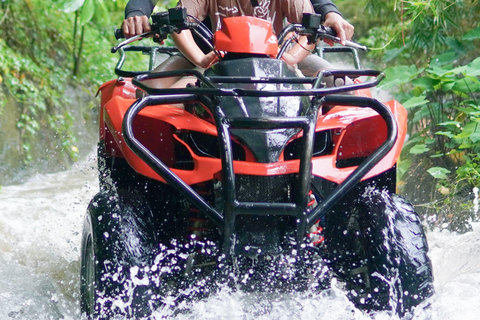 Ubud ATV through River, Cave, Waterfall & Rafting Package Rafting without Shuttle ( Optional with SHUTTLE AVAILABLE )