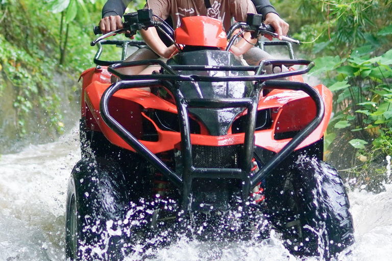 Ubud ATV through River, Cave, Waterfall & Rafting Package Rafting without Shuttle ( Optional with SHUTTLE AVAILABLE )
