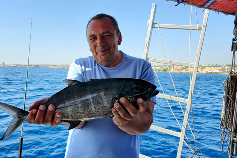 Rhodes: Fishing Trip, Snorkelling, BBQ, & Professional Guide