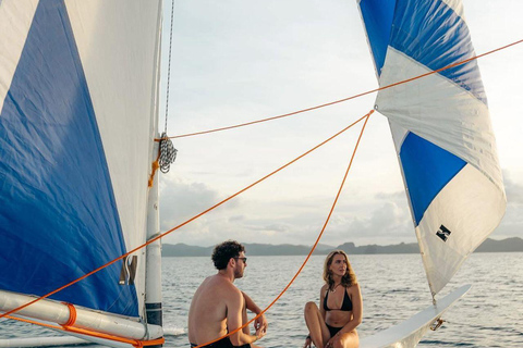 El Nido: Private Falls, Surf & Sunset Sailing Experience