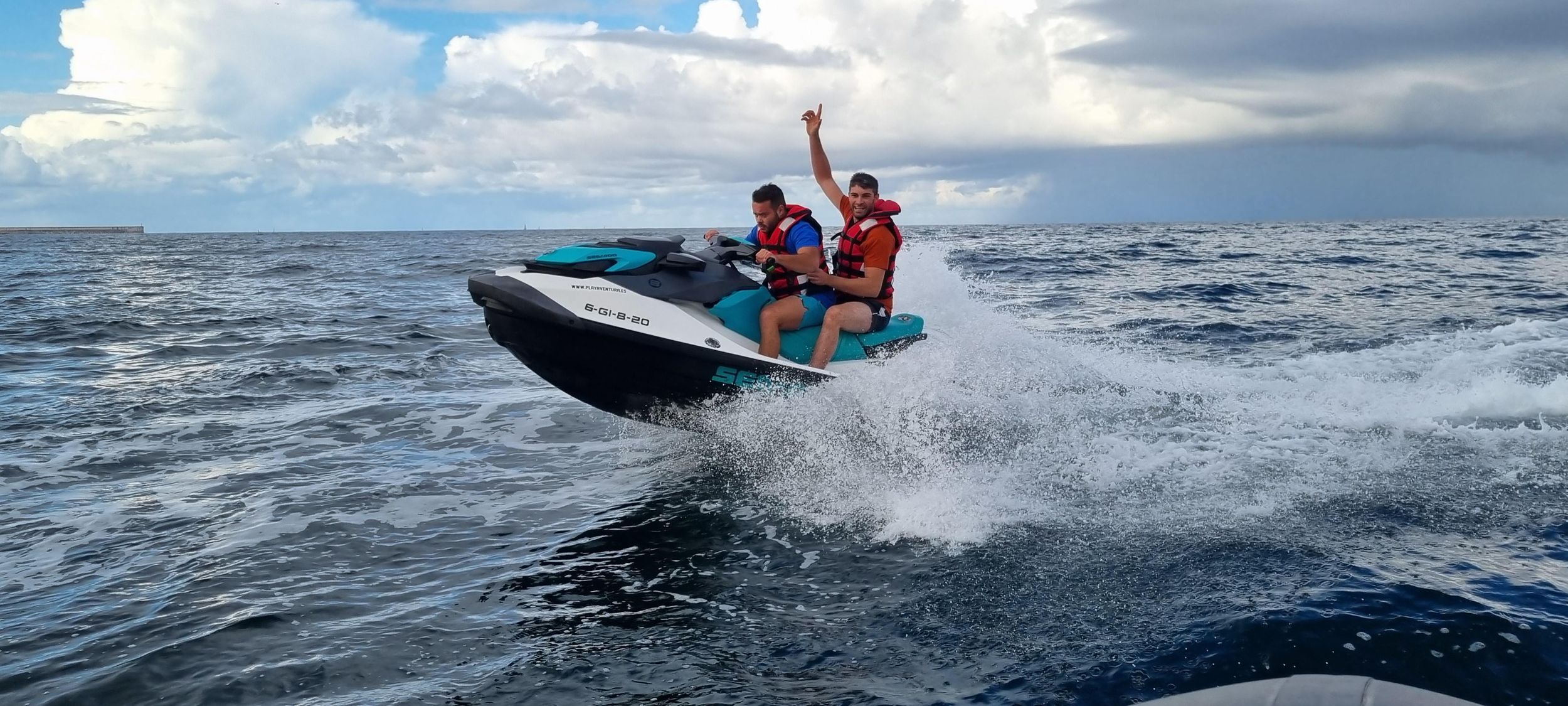 Gijón: Geführte Jetski-Strecke entlang der Küste