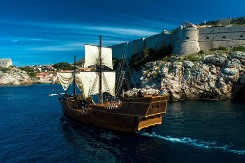 Dubrovnik: Galleon Sunset Cruise with a Live Guide & Drink Sunset Cruise in English
