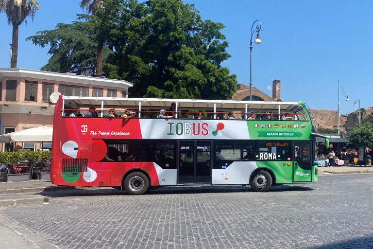 Rzym: wycieczka po mieście z otwartym dachem i autobusem typu Hop On Hop OffBilet 72-godzinny