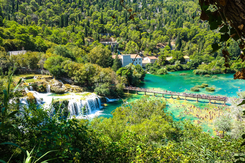 Split: Krka National Park Full-Day Tour with Wine Tasting From Trogir