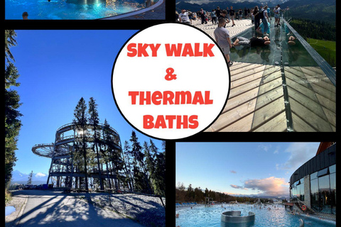 Sky Walk Heart of Poronin & Thermal Baths from Kraków Private Tour