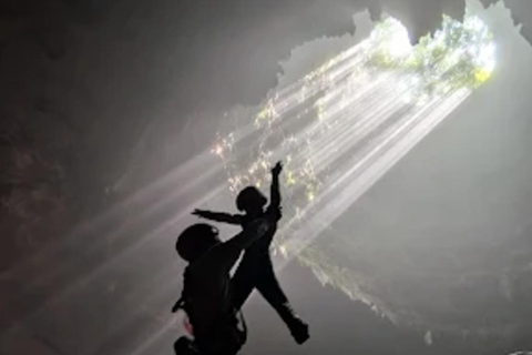 Sunrise at Nglanggeran Volcano, Jomblang Cave & Timang Tour