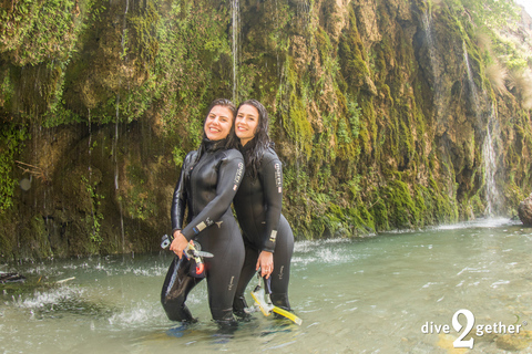 Snorkeltur till Kourtaliotiko-vattenfallen Plakias