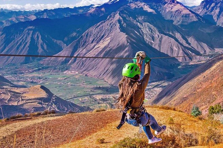 Från Cusco: Sacred Valley halvdagsutflykt med zipline