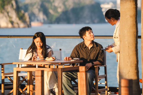 Hanoi: Ha Long Bay Luxury Day Cruise with Limousine & Buffet Luxury Cruise – Pick Up at Ha Long Port Meeting Point