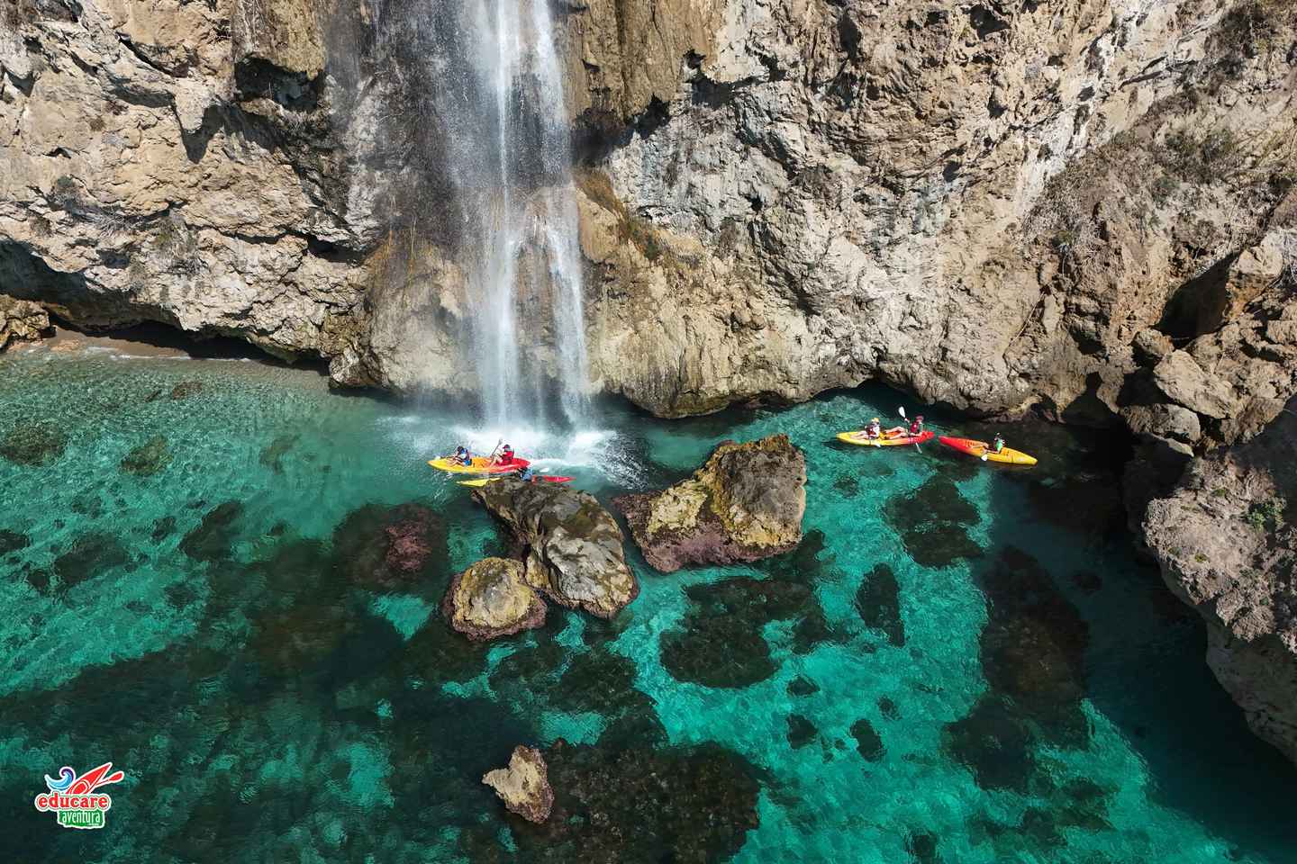 Nerja: Free kayaking route (without a tour guide). 2.5-hour tour. Nerja-Maro Waterfall.