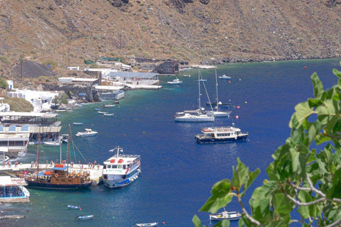 Tour del vulcano di Santorini, delle sorgenti termali e del tramonto di OiaTour di 6 ore con trasferimento