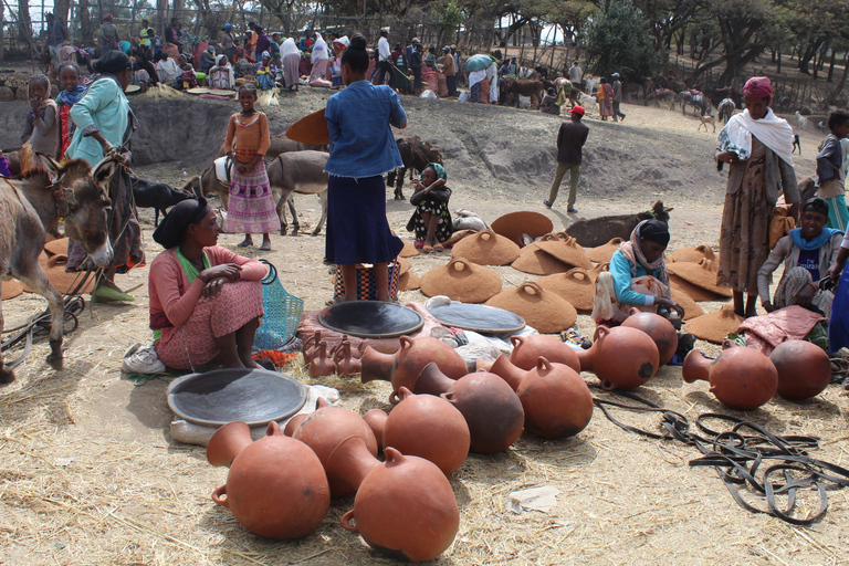 From Addis Ababa: Adadi Mariam Church & Market Day Tour