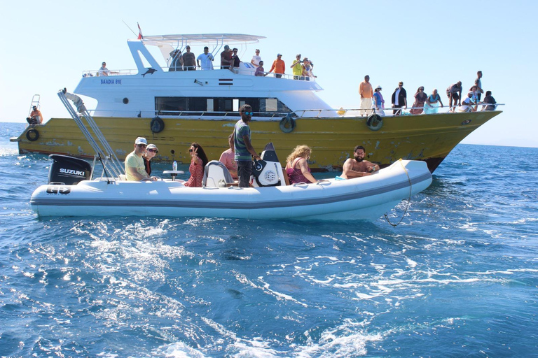 Hurghada: Giftun Island Orange Bay Speedboatkryssning och lunchPrivat snabbbåtskryssning till Orange Bay med snorkling