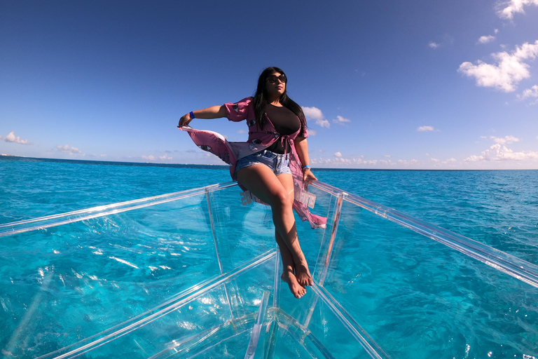 Cancun: ClearBoat-tur med öl och vattenflaskorRegelbunden tur