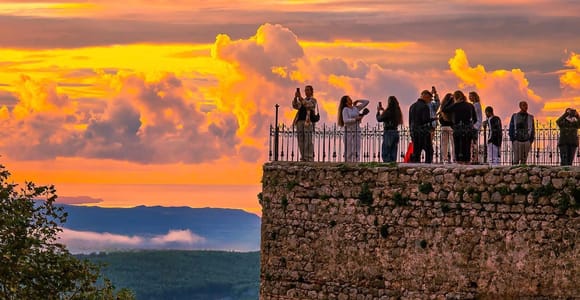 From Tirana:Kruja Castle, Old Bazaar & SariSalltik Viewpoint