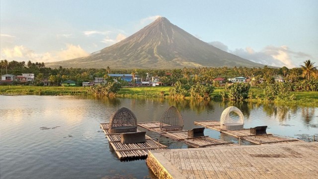 Visit Bicol Philippines Culinary Tour in Albay with Sumlang Lake in Daraga, Philippines