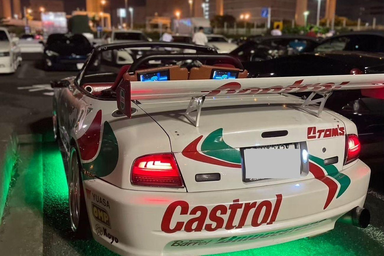 tokyo:Daikoku PA JDM Car Meeting by Ferrari/Maserati/VIP VanTokio: Wycieczka samochodowa Daikoku PA w Ferrari California