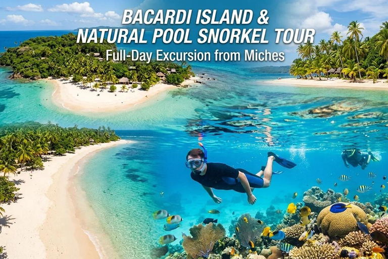 Miches: Media Luna, Snorkeling & Bacardi Island