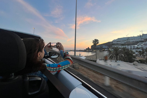 Grande Canarie : Côte ouest Cabrio Coucher de soleil