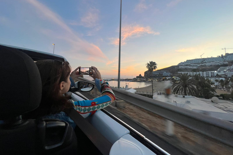 Grande Canarie : Côte ouest Cabrio Coucher de soleil