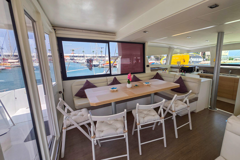 Lagos: Sunset Catamaran Cruise with Welcome Drink Private