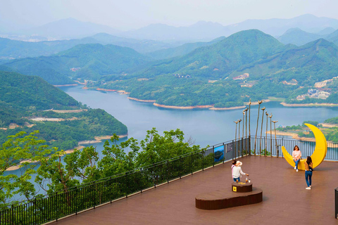 From Seoul: Scenic Lake Day Trip with Cable Car or Cruise Spring : Cable Car + Cherry Blossom Route