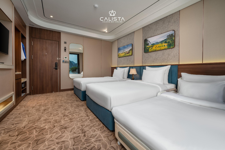 From Hanoi: Ha Long Bay 2-Day Cruise Calista 6 Stars Cruise