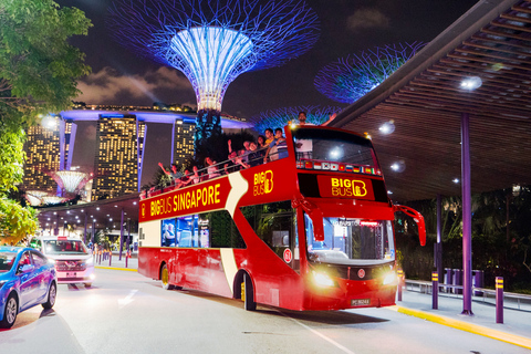 Cingapura: Passeio noturno no Big Bus com guia ao vivoCingapura: Big Bus Night Tour com guia ao vivo