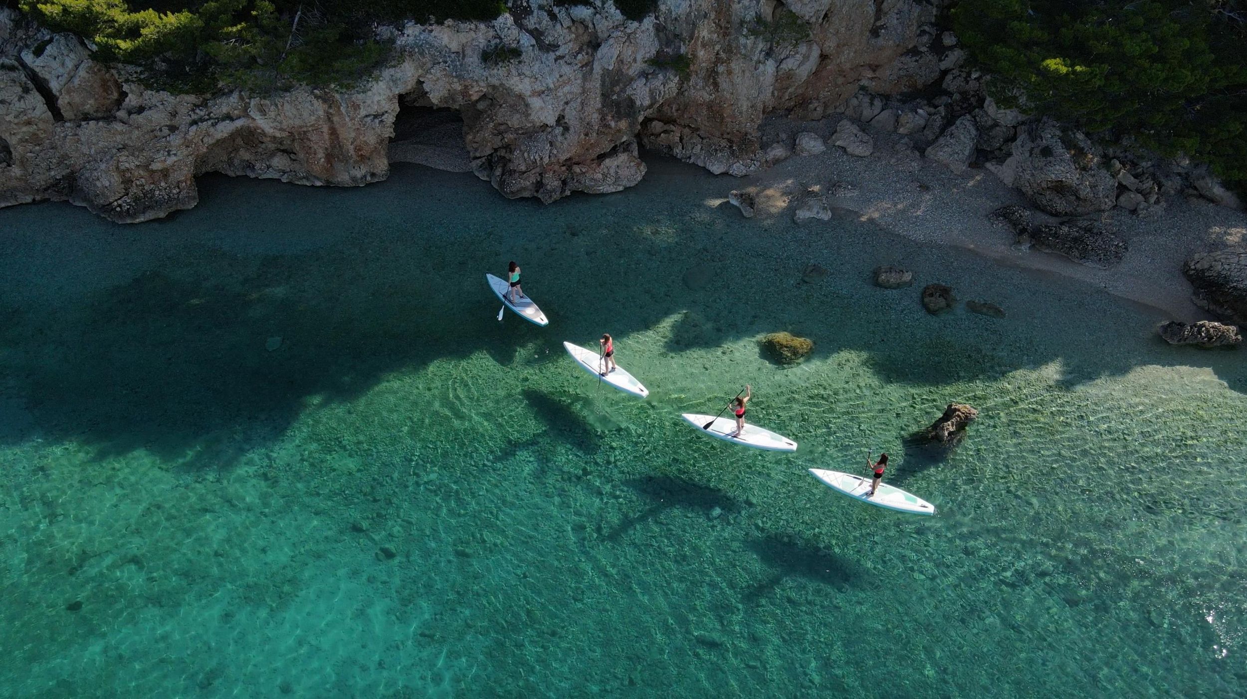 Omišalj: Krk-Brücke Electric SUP Tour