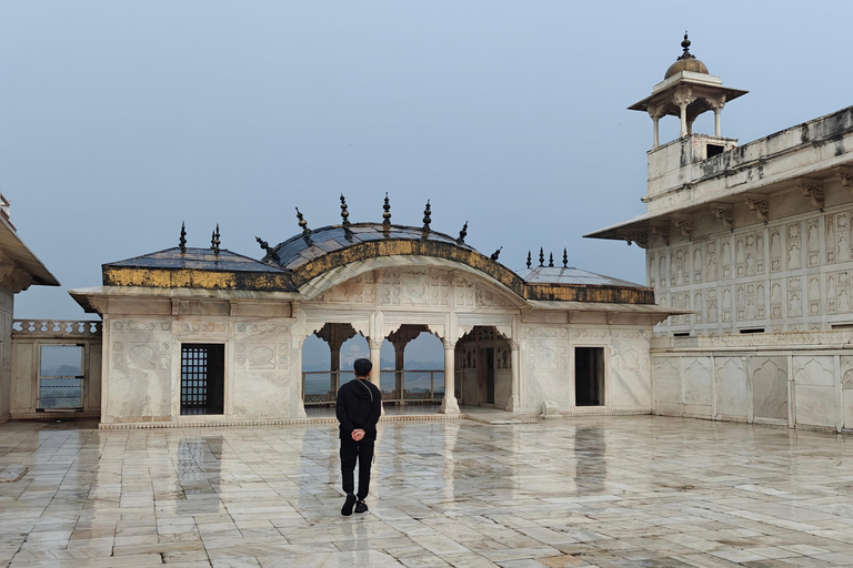 From Delhi: Taj Mahal Sunrise Tour with Elephant SOS Centres Tour with Car, Driver, Ticket, Guide & 5star Meals