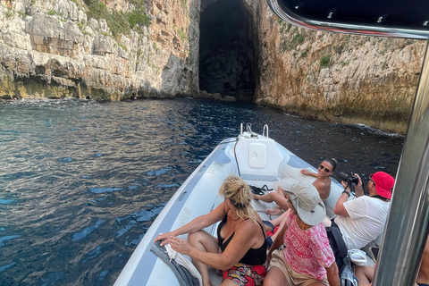 Clare: Excursión en lancha rápida por la isla de Sazan y Karaburun y buceo con tuboVerano 2026 KZ