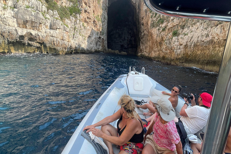 Clare: Excursión en lancha rápida por la isla de Sazan y Karaburun y buceo con tuboVerano 2026 KZ