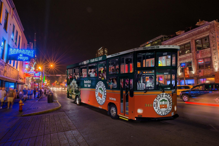Nashville: Hop-on Hop-off Day Trolley w/Night Trolley Tour Hop-on Hop-off Trolley Tour 1-Day Option w/Night Trolley