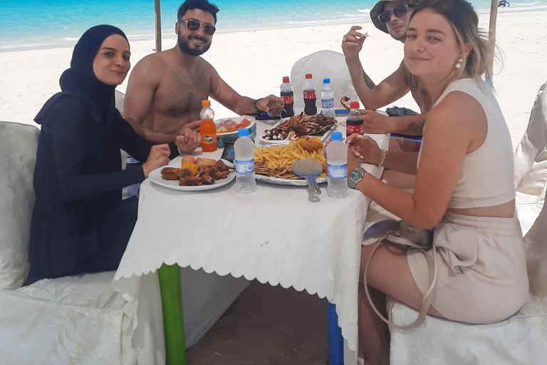 Snorkling på Nakupenda Sandbank med BBQ-lunch