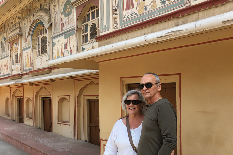 Jaipur: Heritage Forts & Palaces Tour with Monkey Temple Private Car with a Guide and Monument Entry Tickets