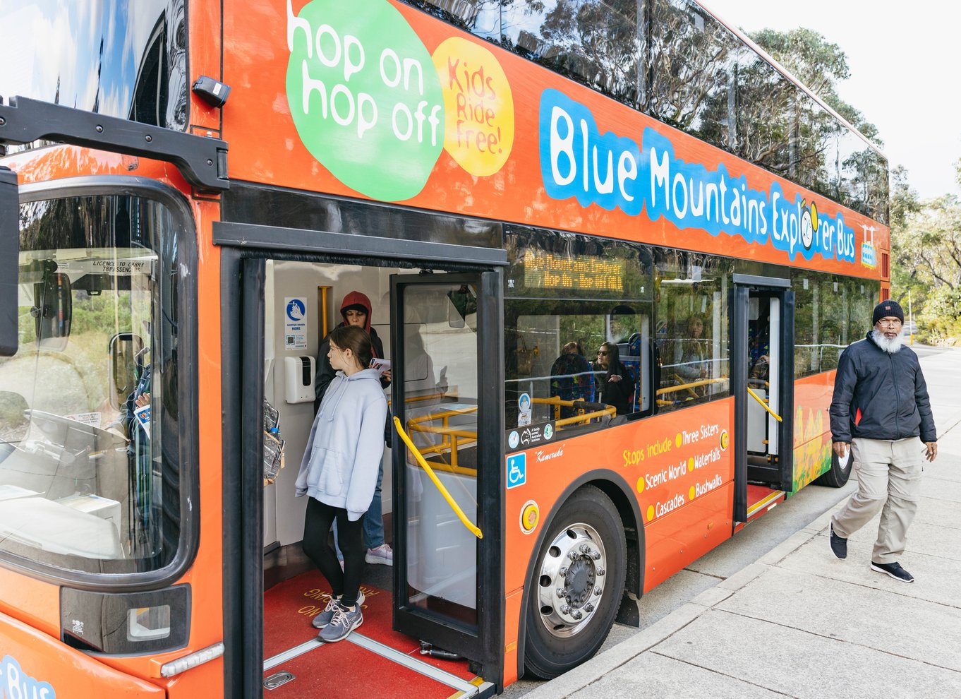 Katoomba: Lyrebird Hop-On Hop-Off og Scenic World Pass