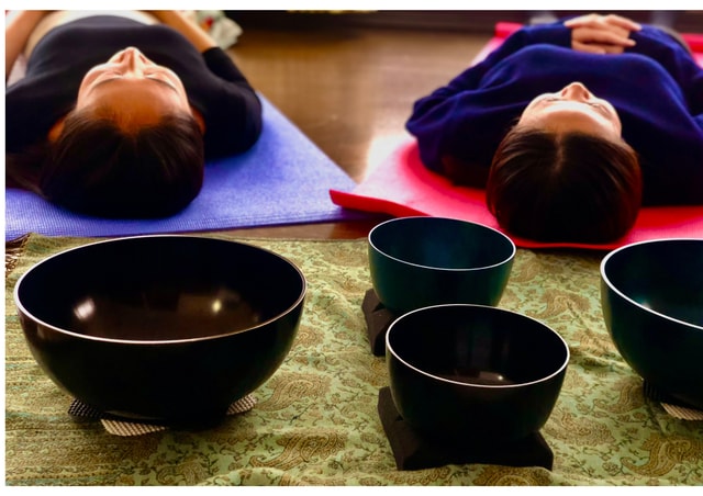Kyoto: Private Japanese Sound Bath for Lying-Down Meditation