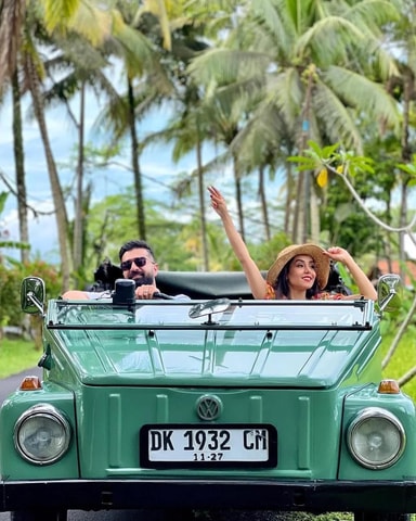 Ubud: Classic VW Safari to Waterfall, Swing & Rice Terraces