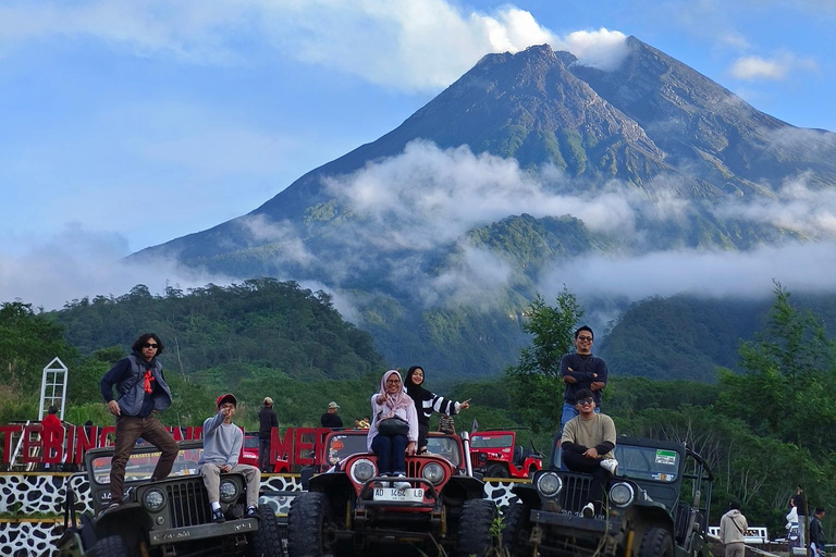Jeep-Abenteuer bei Sonnenaufgang am Merapi, Jomblang- und Pindul-Höhleohne Sonnenaufgang; Jomblang und Pindul-Höhle