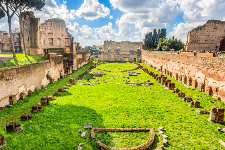 Roma: Visita del Coliseo, Foro Romano y Palatino con acceso prioritarioTour en grupo reducido en alemán