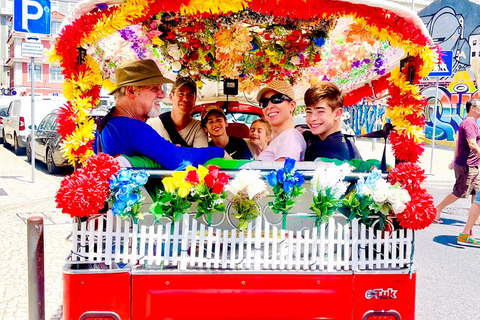 Lisbon: Multilingual Private TukTuk Tour with Live Guide Ultimate Lisbon & Belém Experience 04 hrs(Pick Up+Drop-off)*