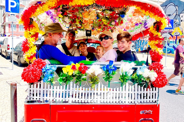 Lisbon: Multilingual Private TukTuk Tour with Live Guide Ultimate Lisbon & Belém Experience 04 hrs(Pick Up+Drop-off)*