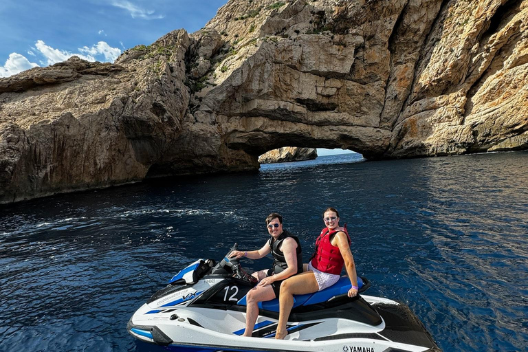 Jet Ski to Margarita Island from San Antonio From San Antonio: Margarita Island Jetski Tour