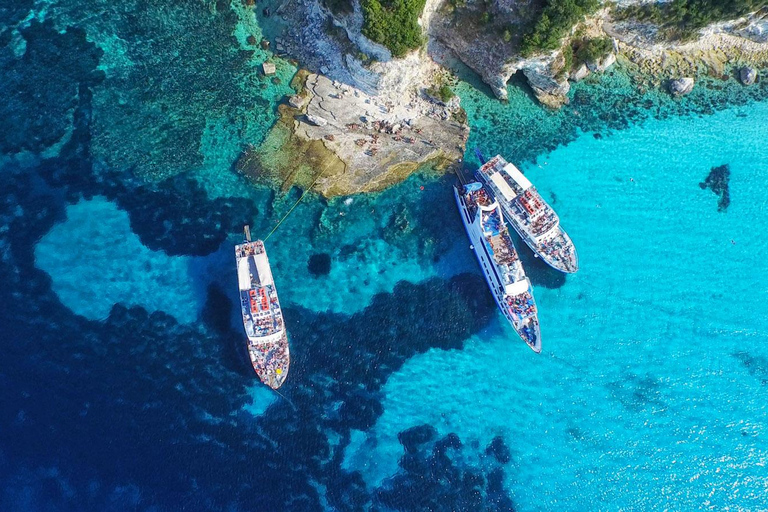 Corfu: Paxos and Antipaxos Cruise with Highspeed Catamaran From Benitses Port to Gaios Village (with transfer)